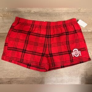 Women’s Ohio State Buckeyes Plaid Lounge Shorts OSU